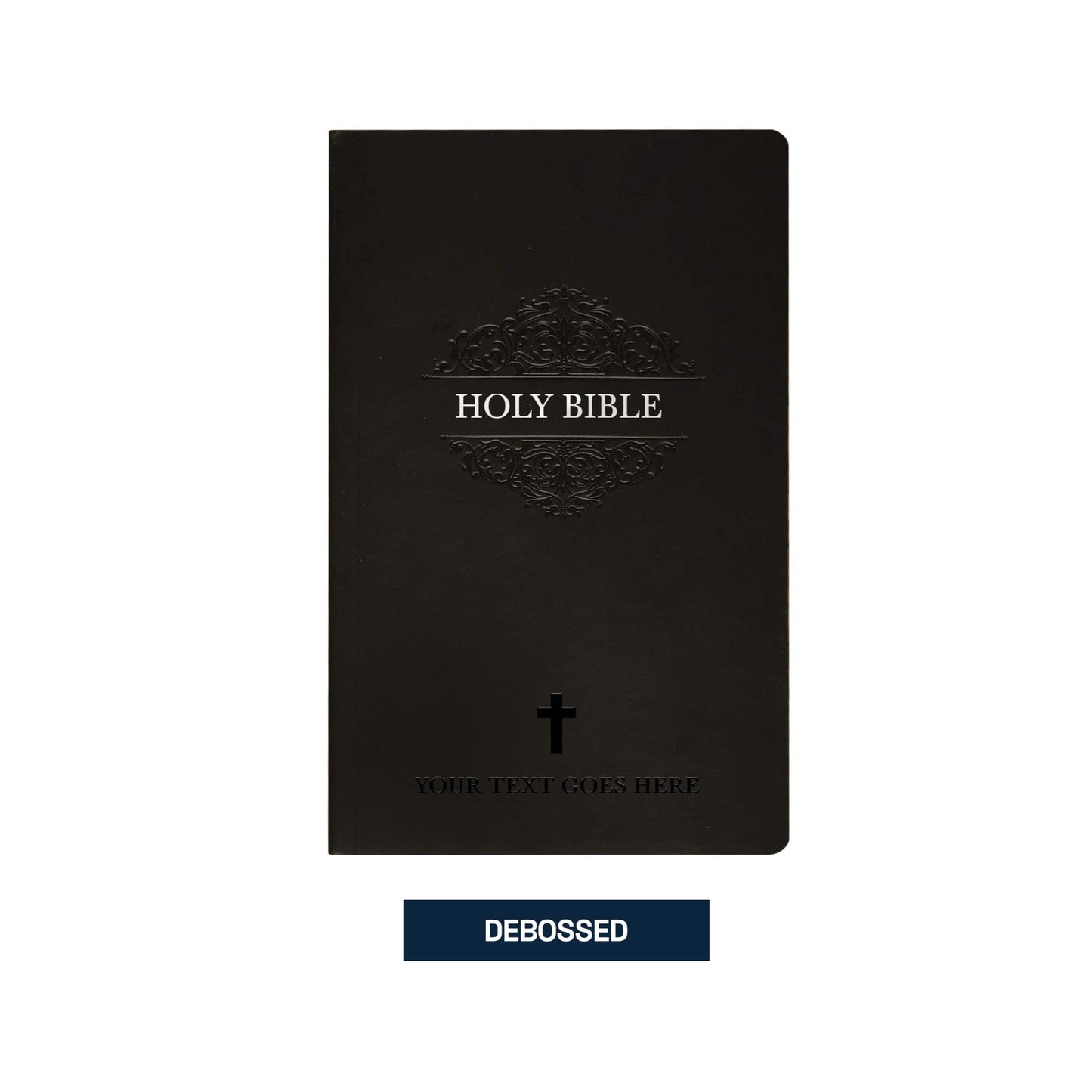 Personalized NIV Thinline Holy Bible Faux Leather Large Print Size | Custom with Name, Date or Text | Gift for Christian & Religious Celebrations | Brown