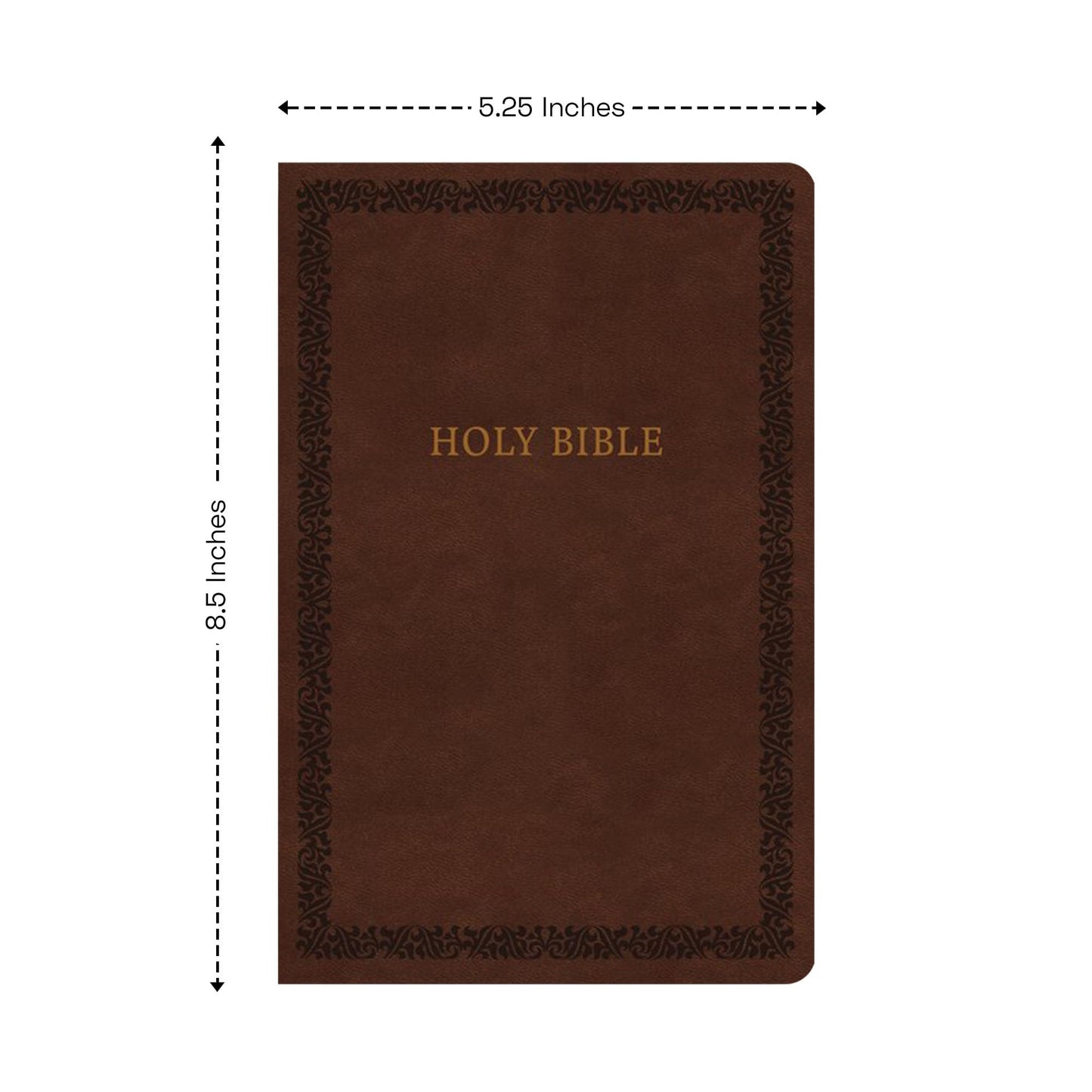 Personalized NIV Thinline Holy Bible Faux Leather Large Print Size | Custom with Name, Date or Text | Gift for Christian & Religious Celebrations | Brown
