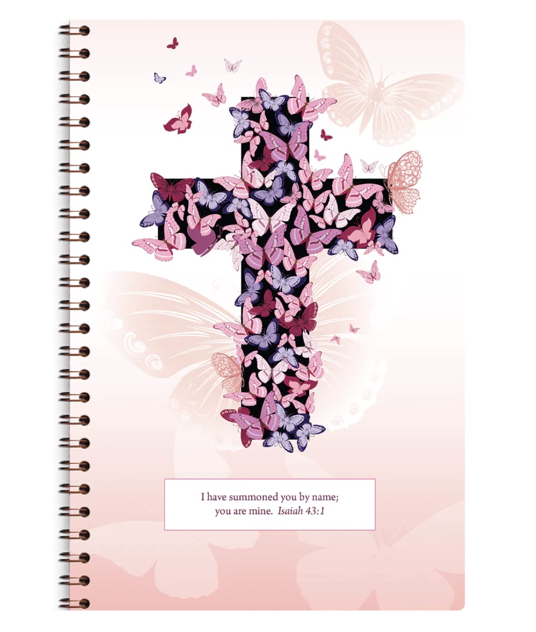 Women's Personalized Scripture Journal - Bible Journal - Prayer Journal For Women - Daily Devotional Custom Journaling Notebook Diary (Navy Floral Cross)