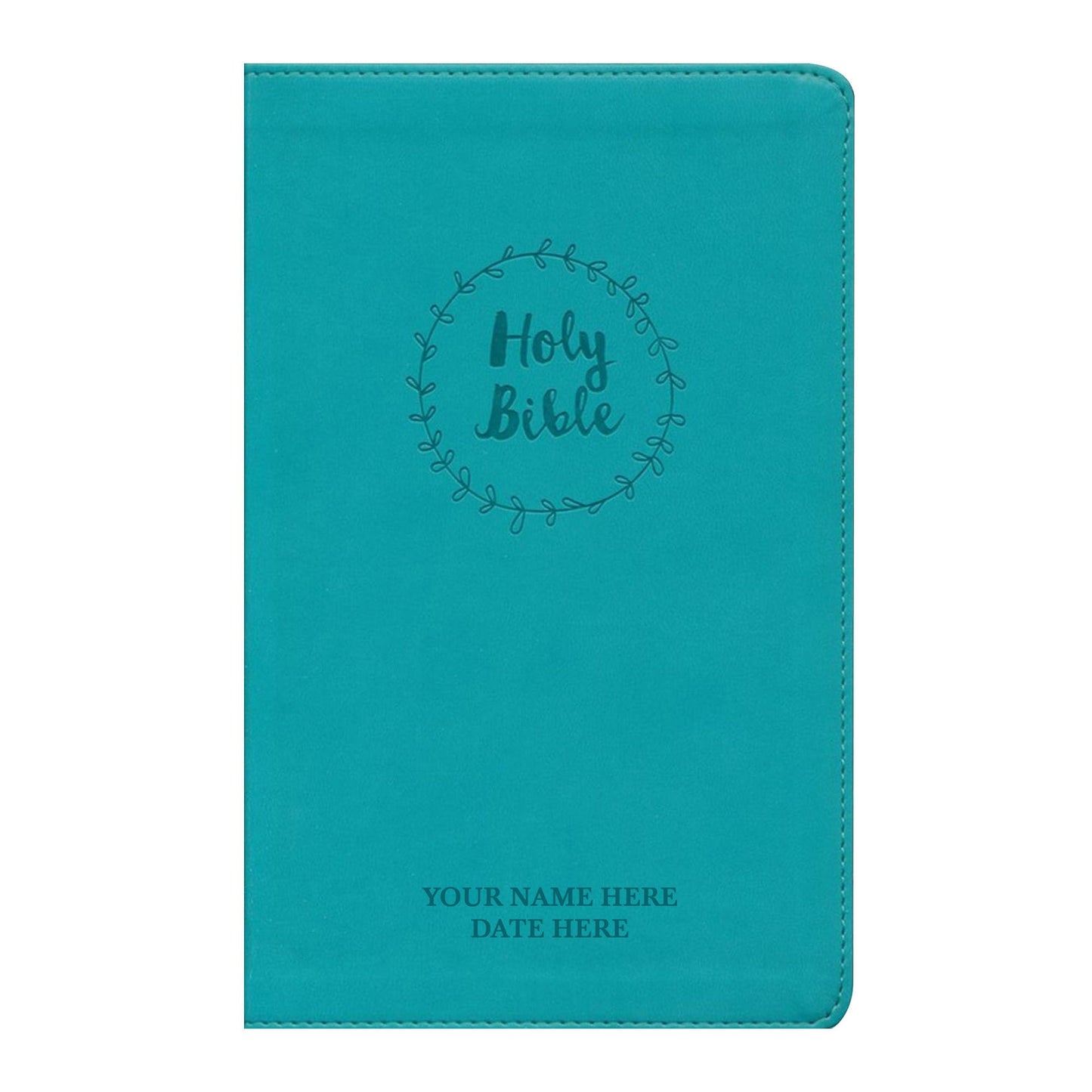 Personalized NIV Thinline Holy Bible Faux Leather Large Print Size | Custom with Name, Date or Text | Gift for Christian & Religious Celebrations | Brown
