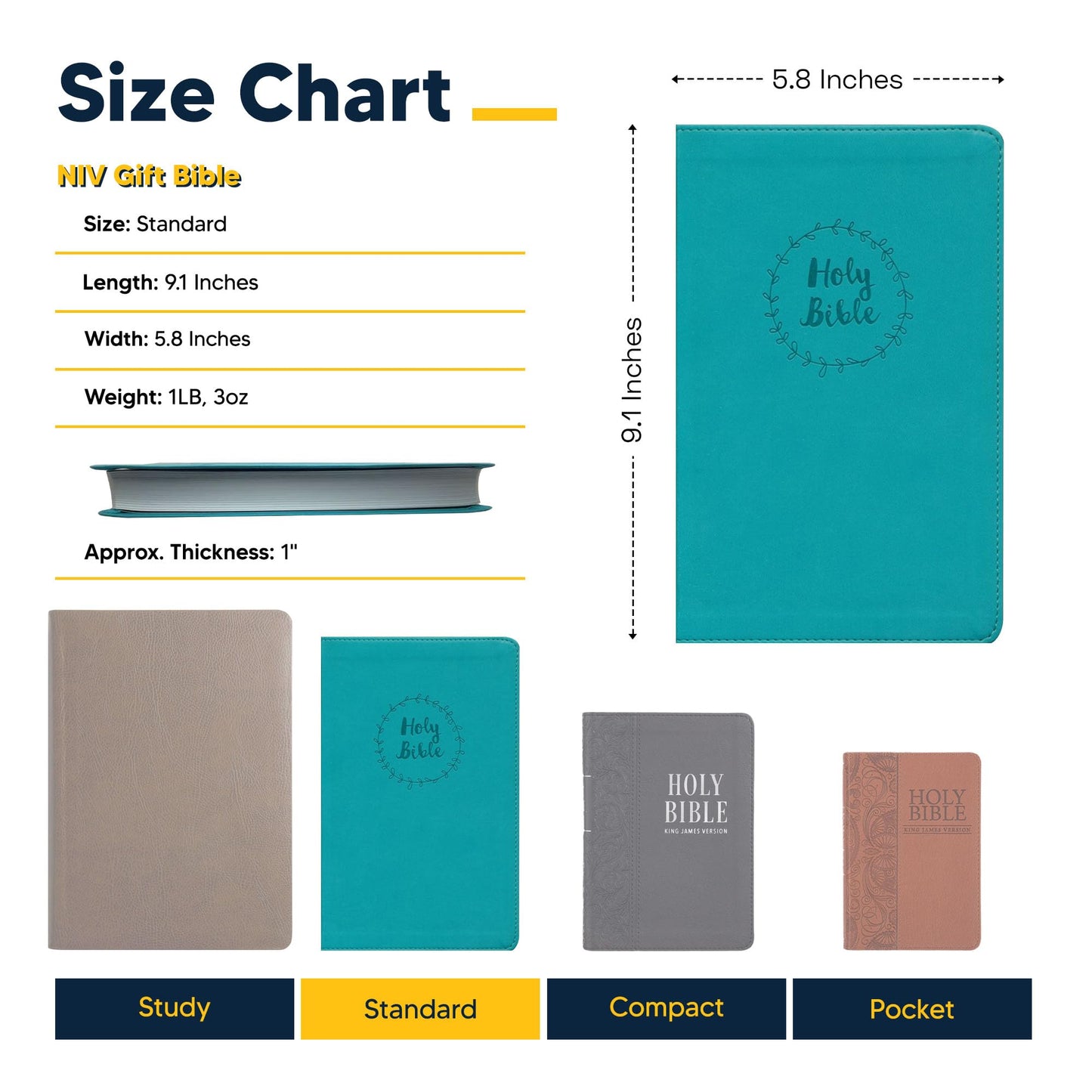 Personalized NIV Thinline Holy Bible Faux Leather Large Print Size | Custom with Name, Date or Text | Gift for Christian & Religious Celebrations | Brown