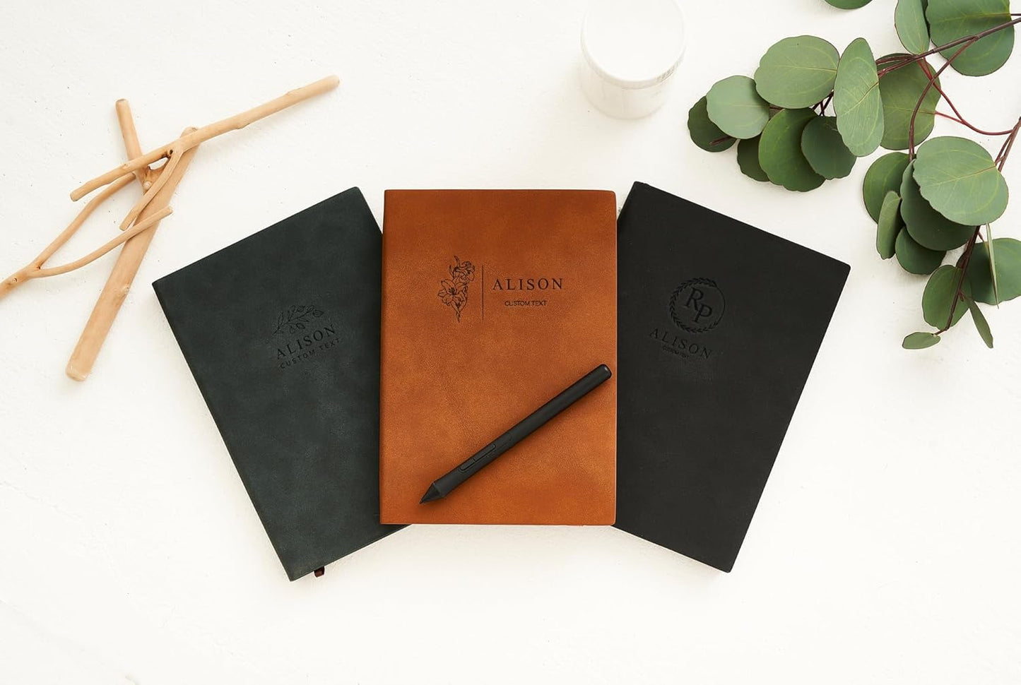 Personalized Notebook for Writing, BJZLWJ A5 Custom Notebook Can Engrave Logo/Text/Image, Customizable A5 Journal Notebook Daily, 128 Lined Pages 8.27 * 6inch, Father's Day Gifts