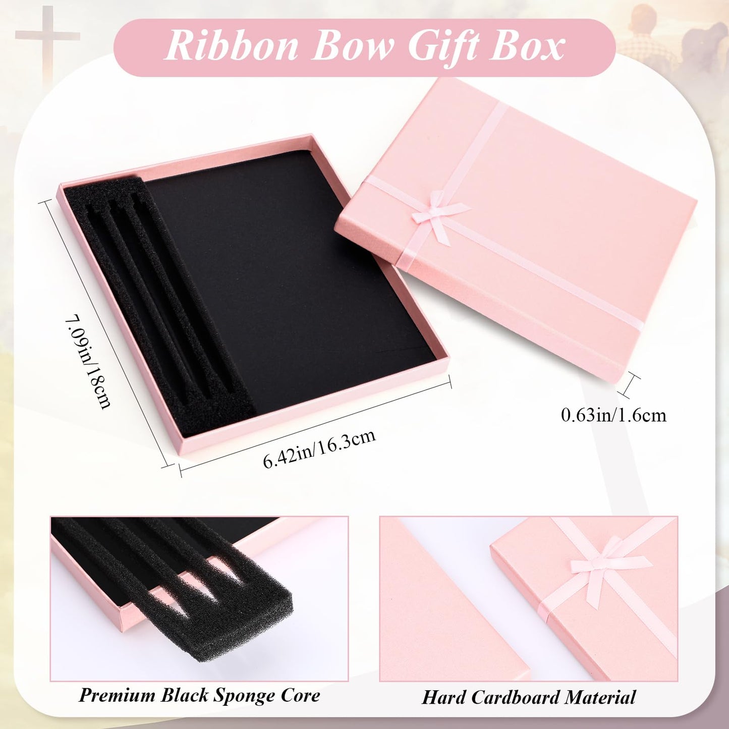 Spakon 5 Pcs Serenity Prayer Recovery Journal Gifts Christian Journal Christmas Sobriety Gifts for Women Leather Notebook 3 Ballpoint Pens with Box for Pastor's Wife Godmother Sunday School, Pink