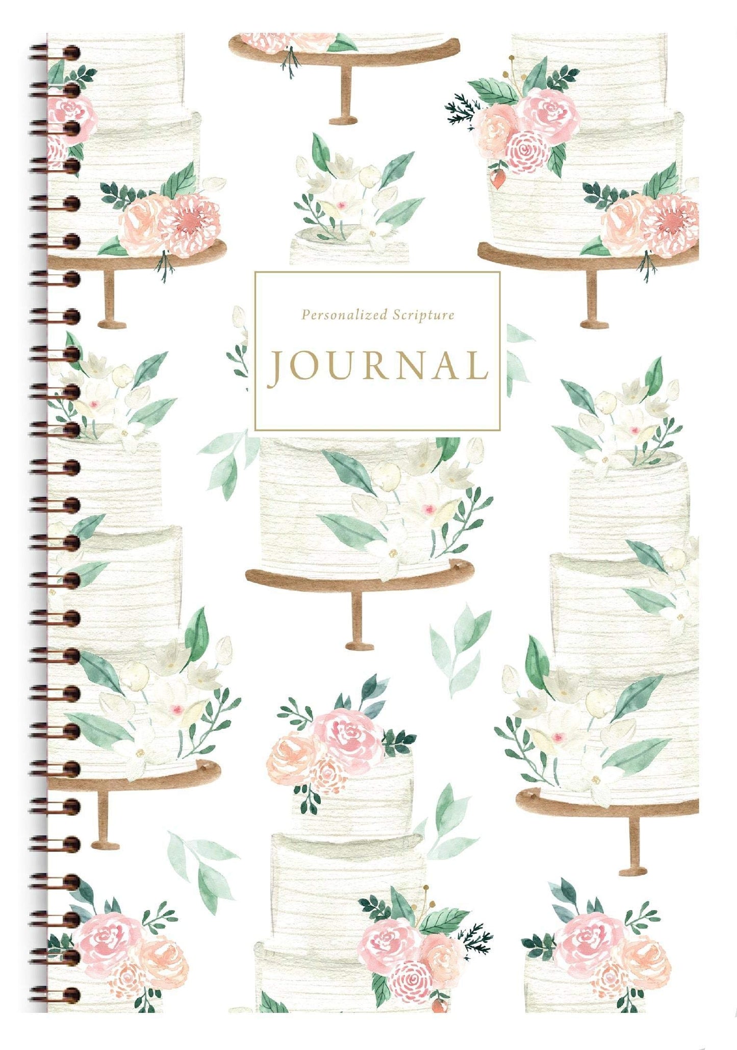 Women's Personalized Scripture Journal - Bible Journal - Prayer Journal For Women - Daily Devotional Custom Journaling Notebook Diary (Navy Floral Cross)