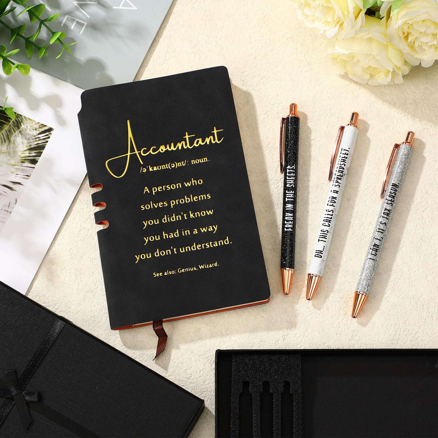 Spakon 5 Pcs Serenity Prayer Recovery Journal Gifts Christian Journal Christmas Sobriety Gifts for Women Leather Notebook 3 Ballpoint Pens with Box for Pastor's Wife Godmother Sunday School, Pink
