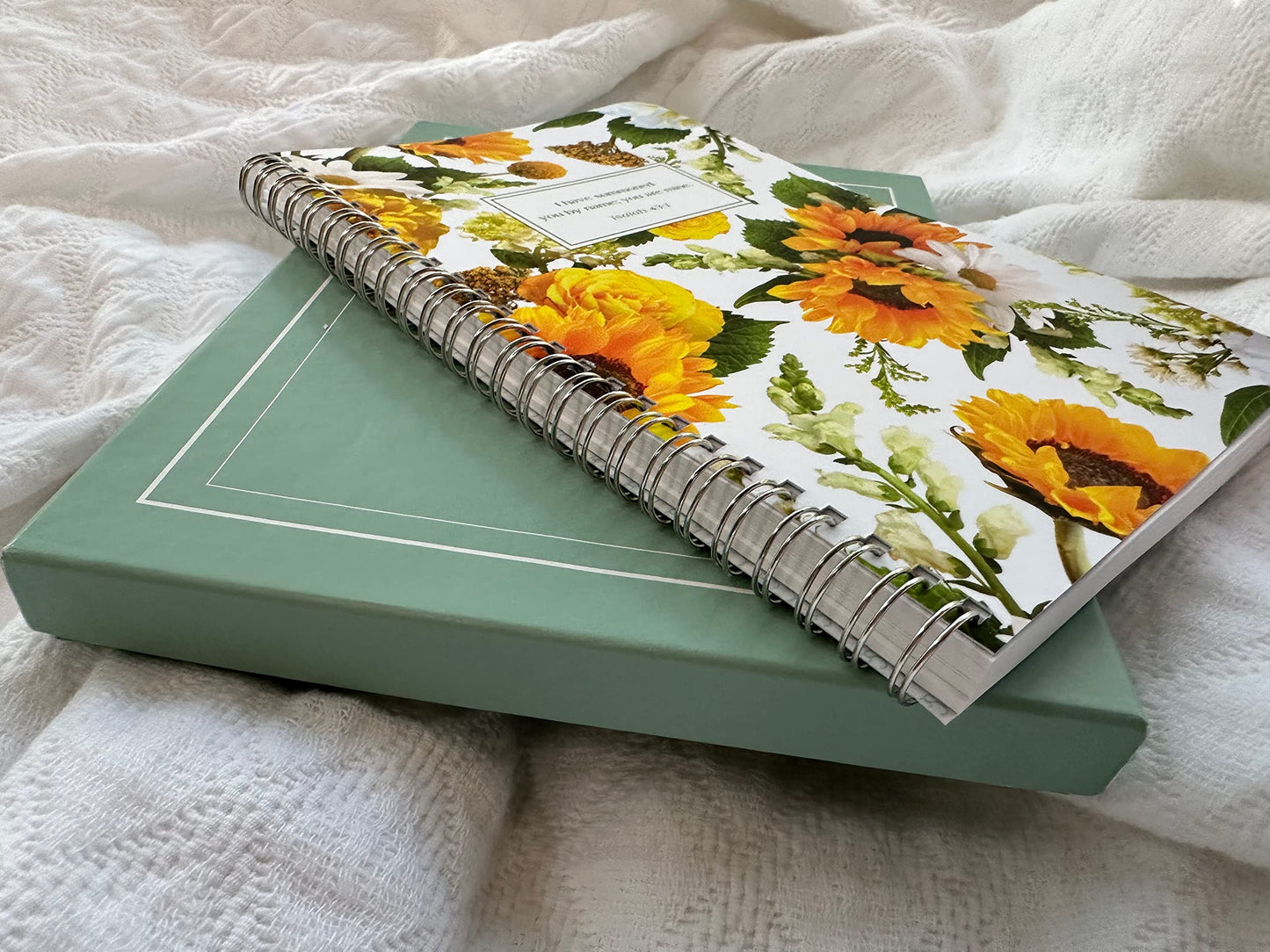 Women's Personalized Scripture Journal - Bible Journal - Prayer Journal For Women - Daily Devotional Custom Journaling Notebook Diary (Navy Floral Cross)
