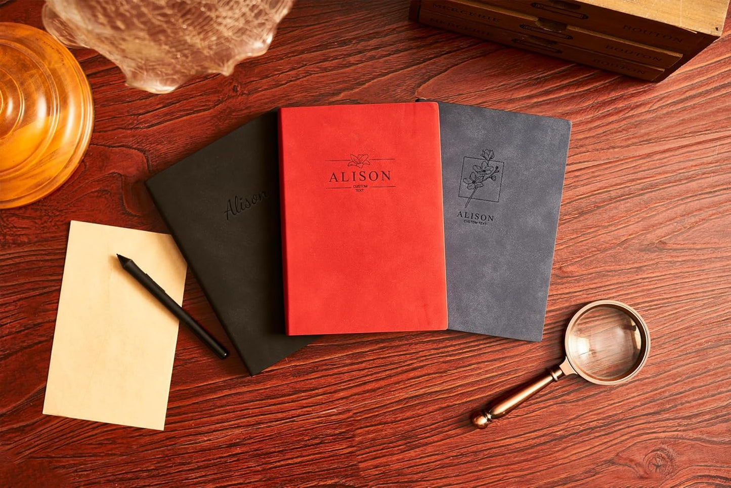 Personalized Notebook for Writing, BJZLWJ A5 Custom Notebook Can Engrave Logo/Text/Image, Customizable A5 Journal Notebook Daily, 128 Lined Pages 8.27 * 6inch, Father's Day Gifts
