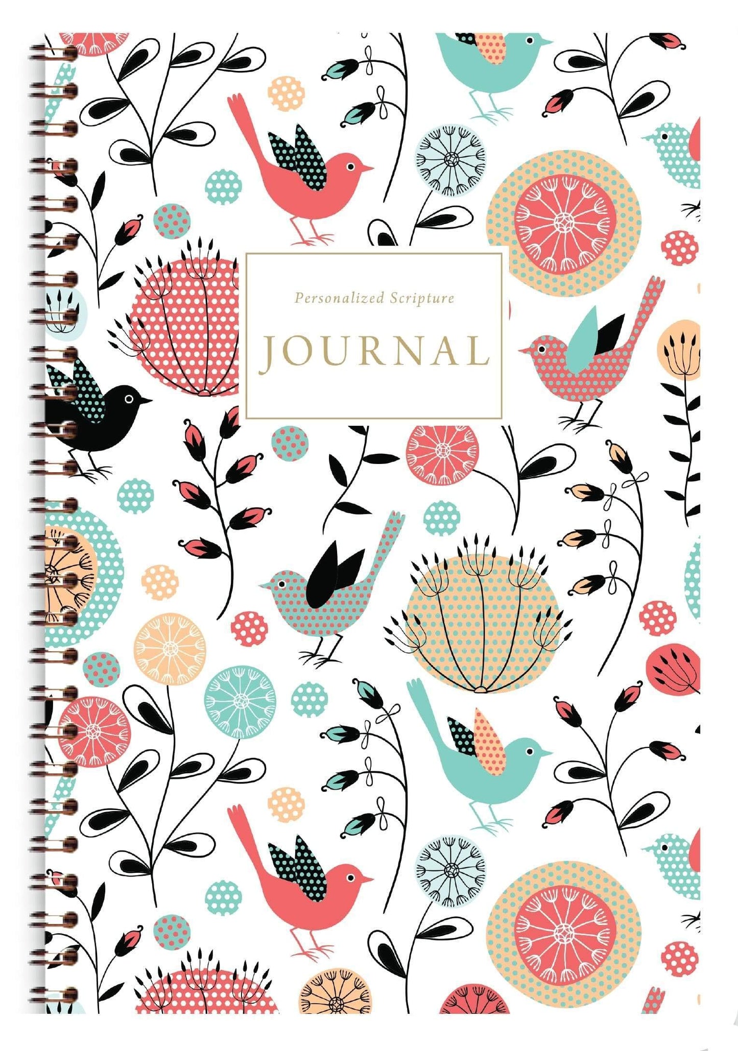Women's Personalized Scripture Journal - Bible Journal - Prayer Journal For Women - Daily Devotional Custom Journaling Notebook Diary (Navy Floral Cross)