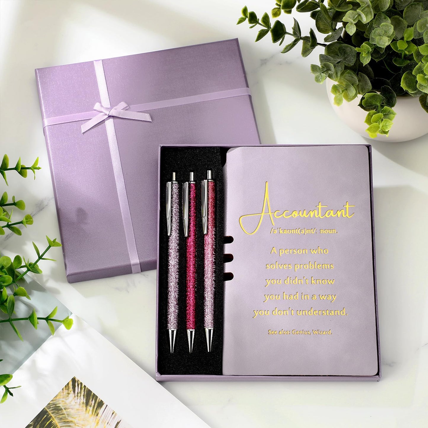 Spakon 5 Pcs Serenity Prayer Recovery Journal Gifts Christian Journal Christmas Sobriety Gifts for Women Leather Notebook 3 Ballpoint Pens with Box for Pastor's Wife Godmother Sunday School, Pink