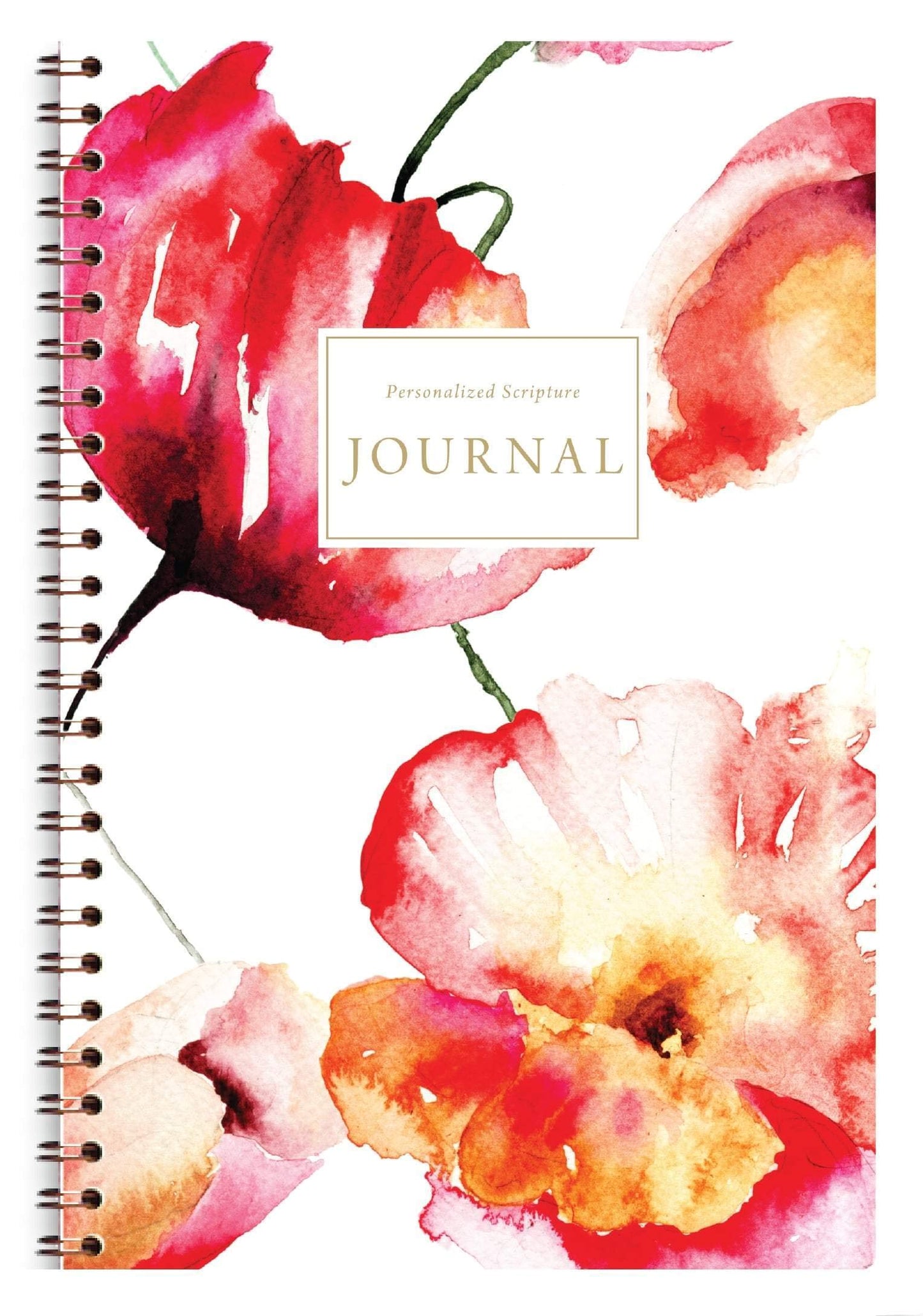 Women's Personalized Scripture Journal - Bible Journal - Prayer Journal For Women - Daily Devotional Custom Journaling Notebook Diary (Navy Floral Cross)
