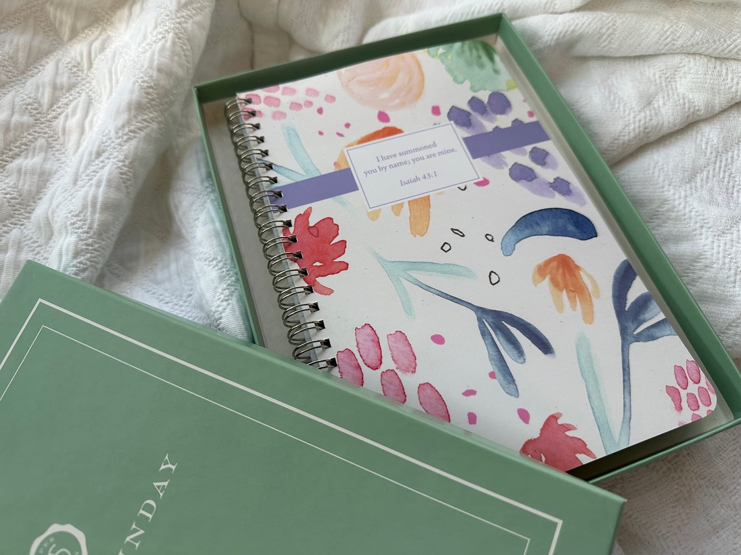 Women's Personalized Scripture Journal - Bible Journal - Prayer Journal For Women - Daily Devotional Custom Journaling Notebook Diary (Navy Floral Cross)